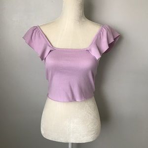 Off the shoulder crop top from Zara